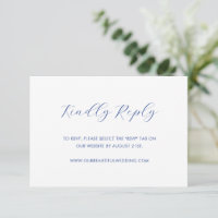 Casamento Moderno Minimalista de Cobalt Azul