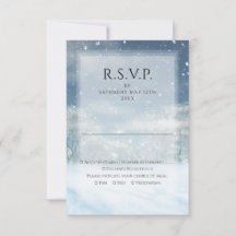 Casamento na Floresta de Neve de Inverno