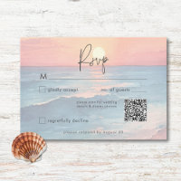 Casamento na Praia com Aquarela do Pôr do Sol no O