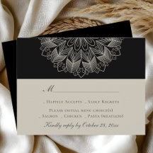 Casamento Negra Elegante Indiano Mandala Boho