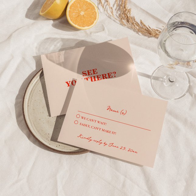 Cartão RSVP Casamento Negra Negra Negra Negra Branca com Retro (Criador carregado)