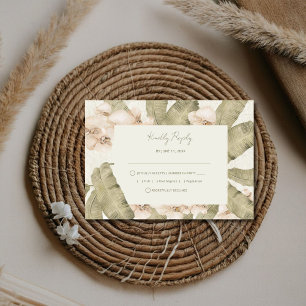 Cartão RSVP Casamento no Jardim Botânico