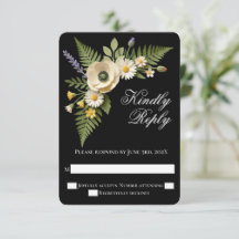 Casamento no Jardim de Flores Silvestres Pretas