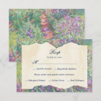 Casamento no Jardim Floral Francês Arte de Monet R
