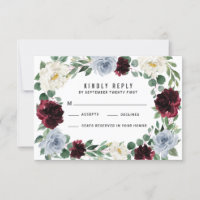 Casamento outono de Amorango Azul Dusty Burgundy R