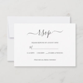 Cartão RSVP Casamento por Aquarela de Blooms Florais Botânicos