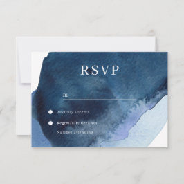 Cartão RSVP Casamento por Aquarela do Marinho Moderno
