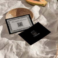 Casamento QR Code Dinheiro Antigo em Renda Preta e