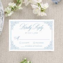 Casamento Quadro Antigo Azul Elegante