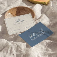 Casamento Retro Azul e Branco de Dinheiro Antigo c