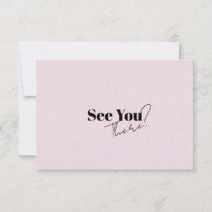 Cartão RSVP Casamento Retro-Minimalista Elegante