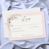 Casamento Romântico de Flores Silvestres Rosa Bege