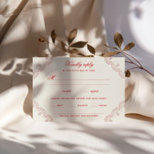 Casamento Romântico Vermelho Vintage Chinoiserie