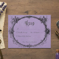 Casamento Roxo em Moldura Preta de Toile Gótica Vi