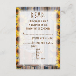 Cartão RSVP Casamento russo do cowboy ocidental R.S.V.P.