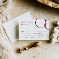 Casamento Rustic Burgundy Wine Stain