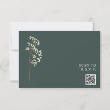 Casamento Rustic Emerald Gypsophila Código QR
