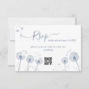 Cartão RSVP Casamento Rústico de Flores Silvestres Minimalista