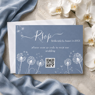 Cartão RSVP Casamento Rústico de Flores Silvestres Simples
