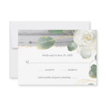 Casamento Rústico de Madeira Branca Rosa Dourada V