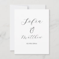 Casamento simples agradecimento