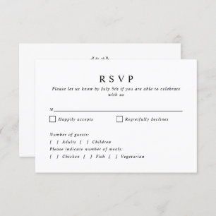 Cartão RSVP Casamento Simples da Terra Botânica do Monograma
