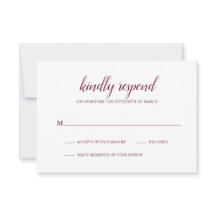 Casamento Simples de Borgonha Elegante