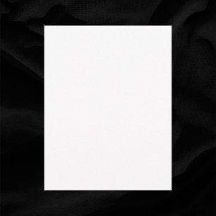 Cartão RSVP Casamento simples de vazio branco 4,25" x 5,5"