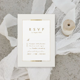 Cartão RSVP Casamento Simples Moderno da Elegância
