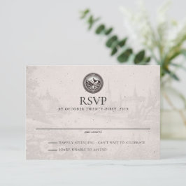 Cartão RSVP Casamento suecia Passaporte