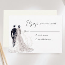 Casamento Tradicional com Letra Elegante
