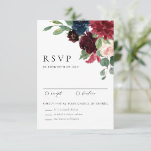 Cartão RSVP Casamento Tropical de Monstera com Aquarela