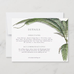 Cartão RSVP Casamento Verde Botânico Moderno Elegante