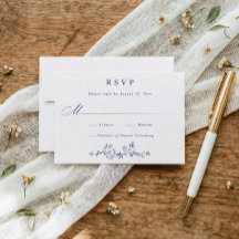 Casamento Vintage Francês Floral Azul Marinho Vito