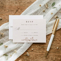 Casamento Vintage Francês Floral Marrom e Creme