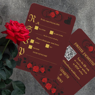 Cartão RSVP Caso Elegante