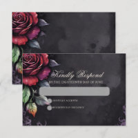 Caveira Gótica e Casamento Escuro Elegante Rosa