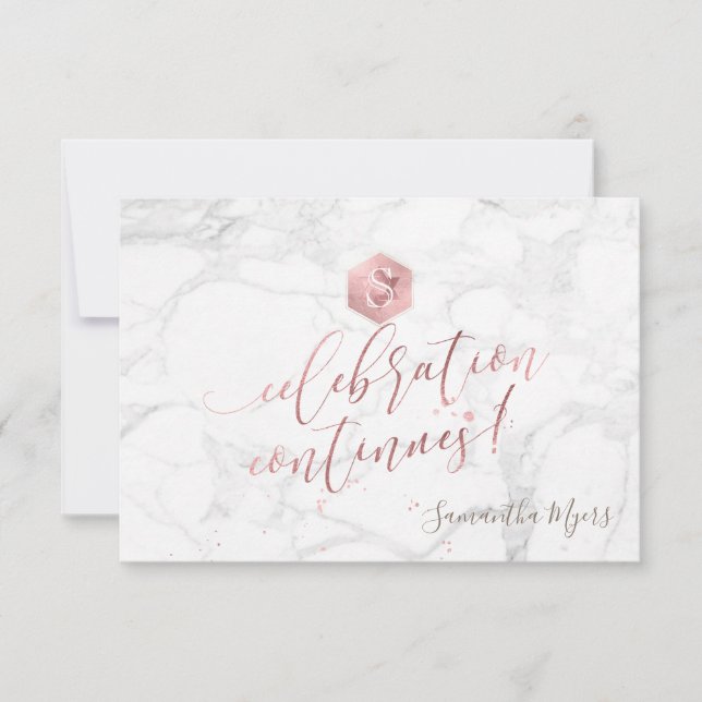 Cartão RSVP Celebração do Rosa Dourado Honeycomb Bat Mitzvah ✡ (Frente)