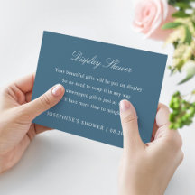 Chá de exibição Cores personalizadas Marinho Azul