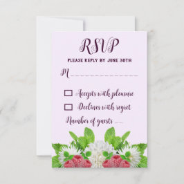 Cartão RSVP Chá de Noiva Garden Dahlia