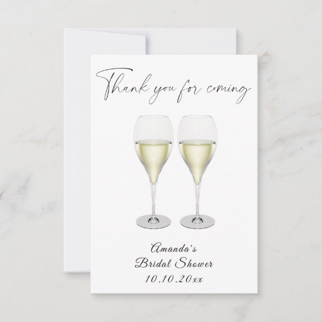 Cartão RSVP Champagne de casamento Pop (Frente)