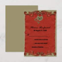 Chave de Esqueleto Gótico Vintage Vermelha para sa