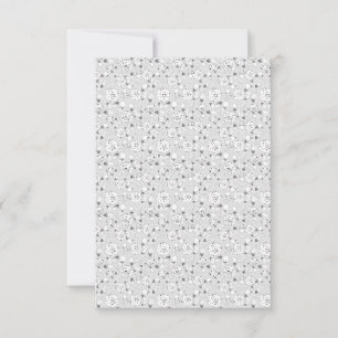 Cartão RSVP cheio sete