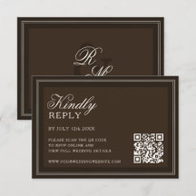 Classic Dark Brown Old Money Wedding