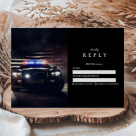 Cartão RSVP Classic Police Academy Graduation