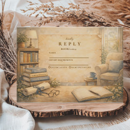 Cartão RSVP Classic Psychology Graduation