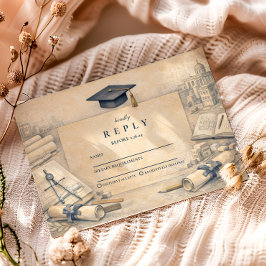 Cartão RSVP Classical Architecture Graduatio