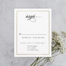 Clássico Casamento de Ouro com Letra Elegante 