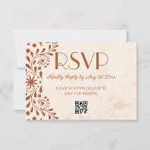 código QR de casamento floral Talavera neutro