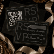 Código QR de Casamento Formal Minimalista Gravata